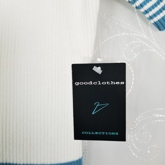 Good Clothes S Knit Top Short Sleeve Button Up - Picture 6 of 7